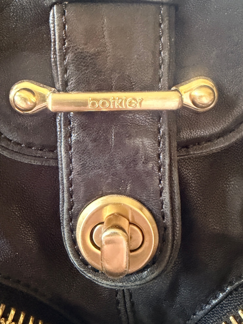 Botkier Y2K Bianca Soft Lambskin Leather Satchel Bag Black - Picture 3 of 12